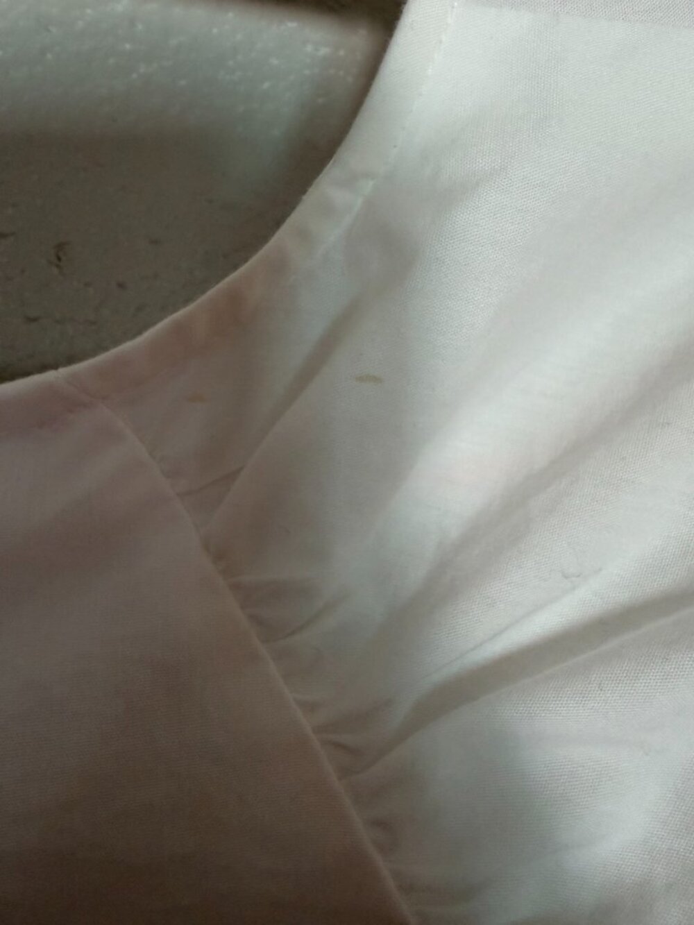 I.N.C. International Concepts | White Cotton Wrap Blouse Side Tie Long Sleeve L - Picture 9 of 9